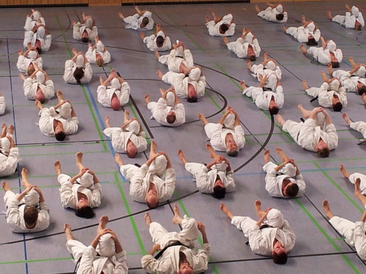 Nach dem Training Dehnungsübungen...