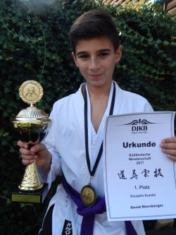 Süddeutscher Meister 2017 David Niersberger